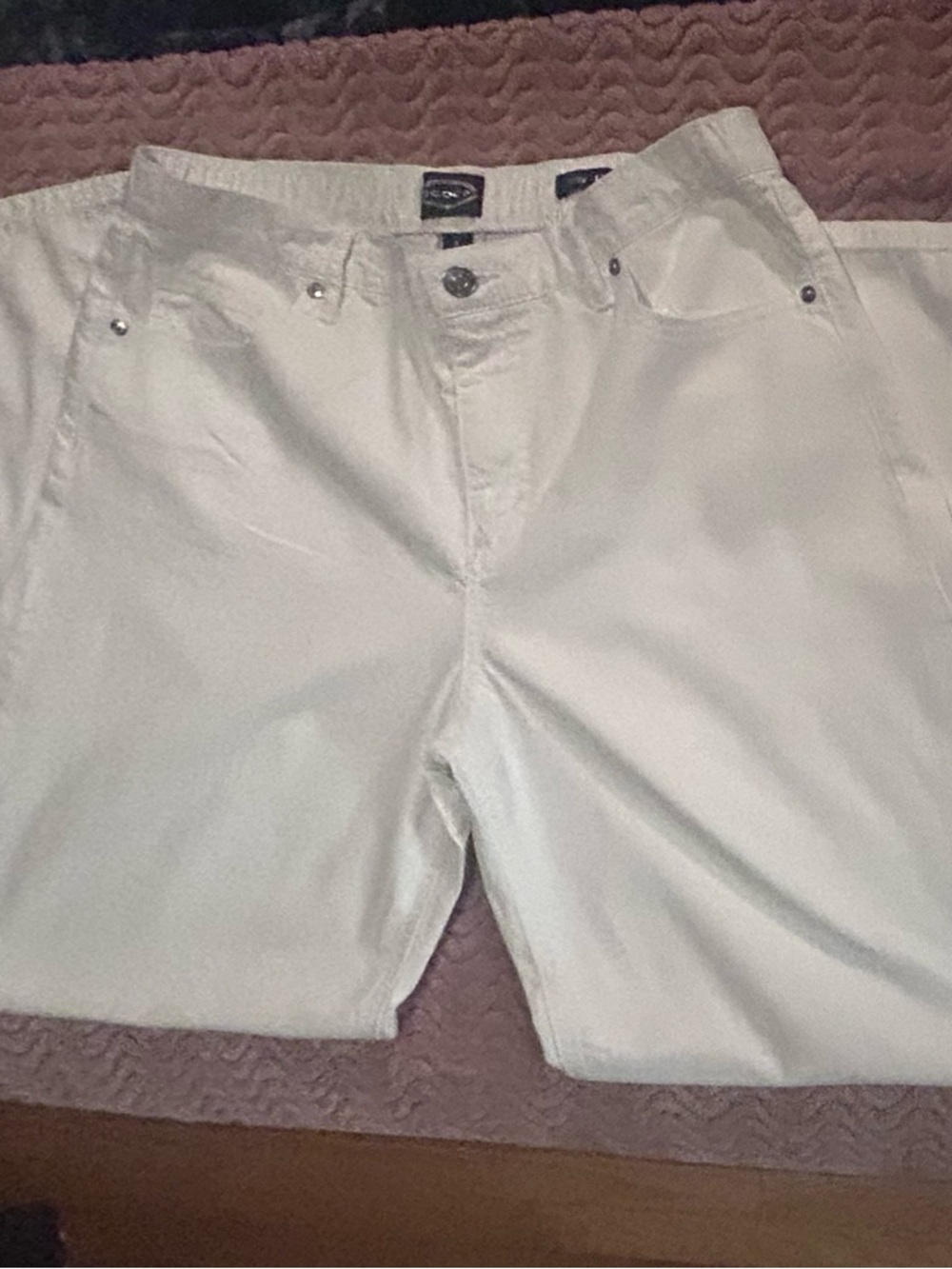 Wide Leg Women's Jeans  Bright White - Picture 5 of 6